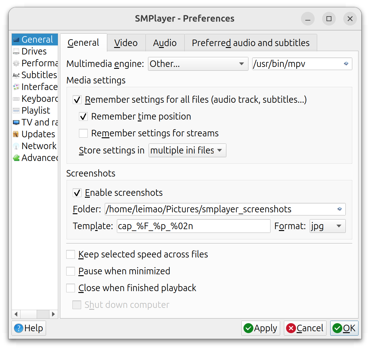 Use mpv as Multimedia Engine